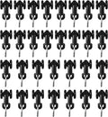 Curtain Tracks Ceiling Wall Mounted Heavy-Duty Curtains Rails Room Divider Curtain Track for Living Room Bedroom Room Shower Divider Pulley Black, 30pcs