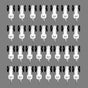 Curtain Tracks Ceiling Wall Mounted Heavy-Duty Curtains Rails Room Divider Curtain Track for Living Room Bedroom Room Shower Divider Pulley White, 30pcs
