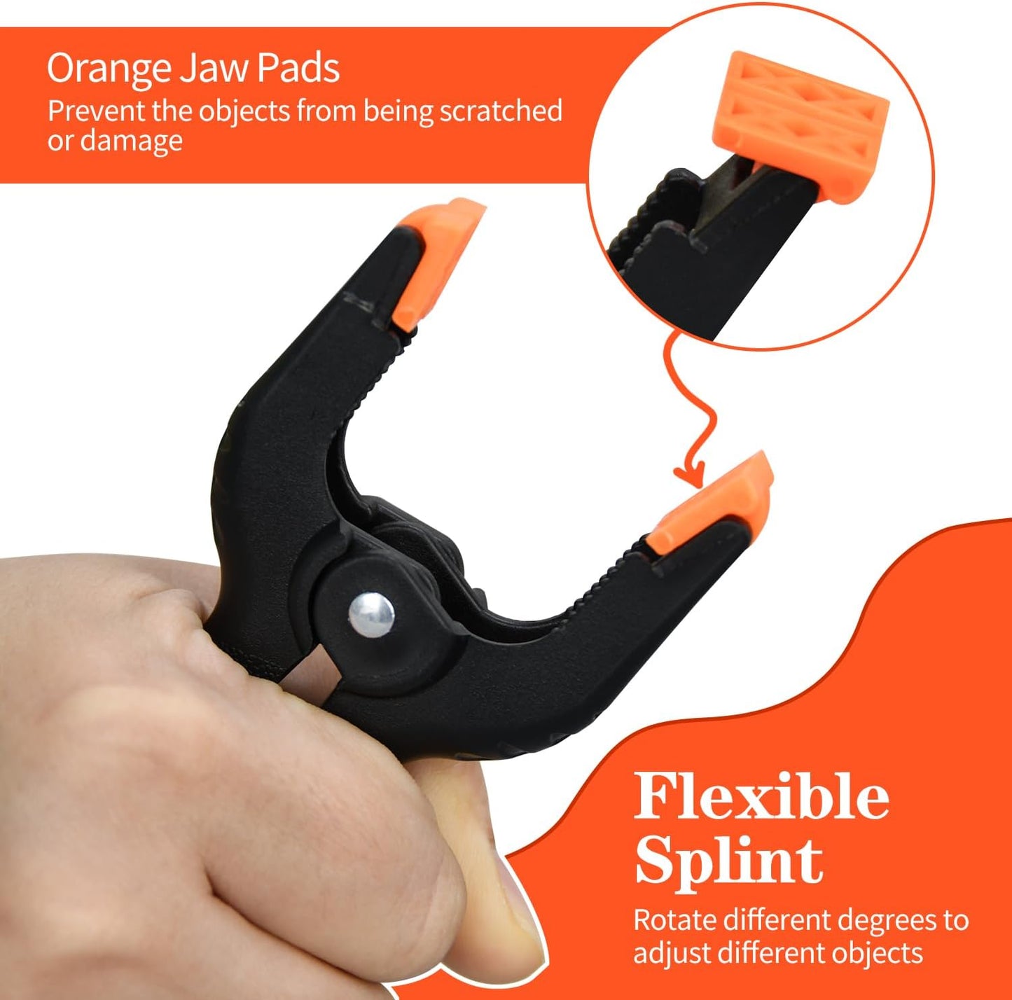 12 Pack 6 Inch Plastic Spring Clamps, for Crafts, Woodworking, Backdrop Stand, Photography, Home Dec