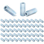 50 Pcs Coarse Coupling Nuts 3/8''-16, Zinc Plated Carbon Steel