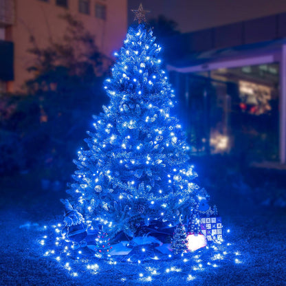 108FT 300 LED Fairy String Lights Christmas Fairy String Lights Plug in 8 Modes Extendable for Indoor Outdoor Wedding Birthday Christmas Tree Garden Decor(Blue)