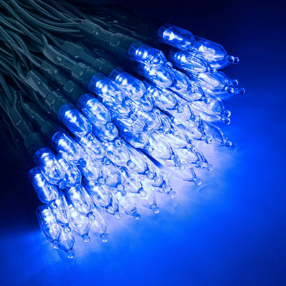 108FT 300 LED Fairy String Lights Christmas Fairy String Lights Plug in 8 Modes Extendable for Indoor Outdoor Wedding Birthday Christmas Tree Garden Decor(Blue)