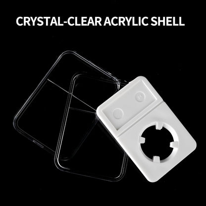 10 Packs 30mm Coin Slab Display Holder, Storage Case for JFK Half Dollar, Clear Acrylic Cases for Coin Organize and Collection, Four-Point Fixation Coin Slab Capsules Protector