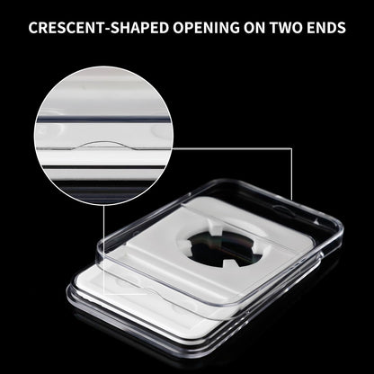 10 Packs 30mm Coin Slab Display Holder, Storage Case for JFK Half Dollar, Clear Acrylic Cases for Coin Organize and Collection, Four-Point Fixation Coin Slab Capsules Protector