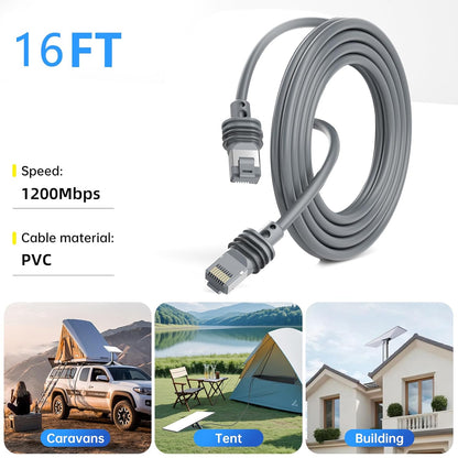 Ethernet Cable for Starlink Gen 3(16ft/5m), Extension ethernet Cable for starlink V3,Standard Actuated Waterproof Replacement Cord for Starlink
