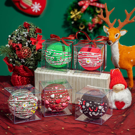 100Pack 3x3x3 Inch Clear Boxes for Hot Chocolate Bomb, Small Gifts, Bakery, Strawberries, Cupcake, Charcuterie, Christmas Party Favors