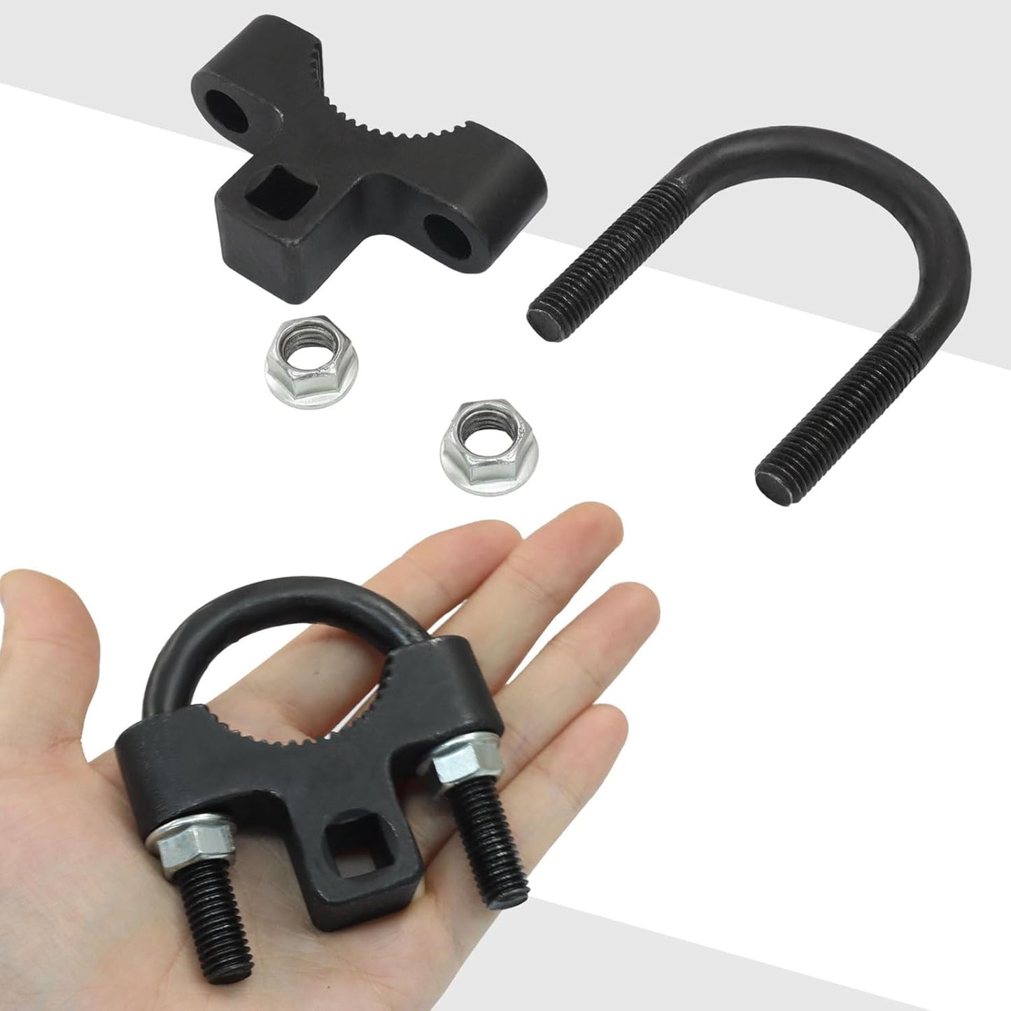 3/8" Universal Inner Tie Rod Removal Tool, Low Profile Removal Tool Non-Slip for Easy Removal Non-Slip Teeth,27-42mm End Wrench for 1/2" Square Drive, U-Wrench for Automotive Repair