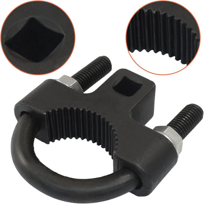 3/8" Universal Inner Tie Rod Removal Tool, Low Profile Removal Tool Non-Slip for Easy Removal Non-Slip Teeth,27-42mm End Wrench for 1/2" Square Drive, U-Wrench for Automotive Repair