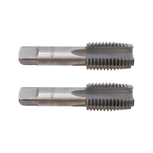 Metric Hand Tap M30 x 3.5 Taper Straight Flutes Screw Taps Threading Hand Tap Repair DIY Tool -2pcs
