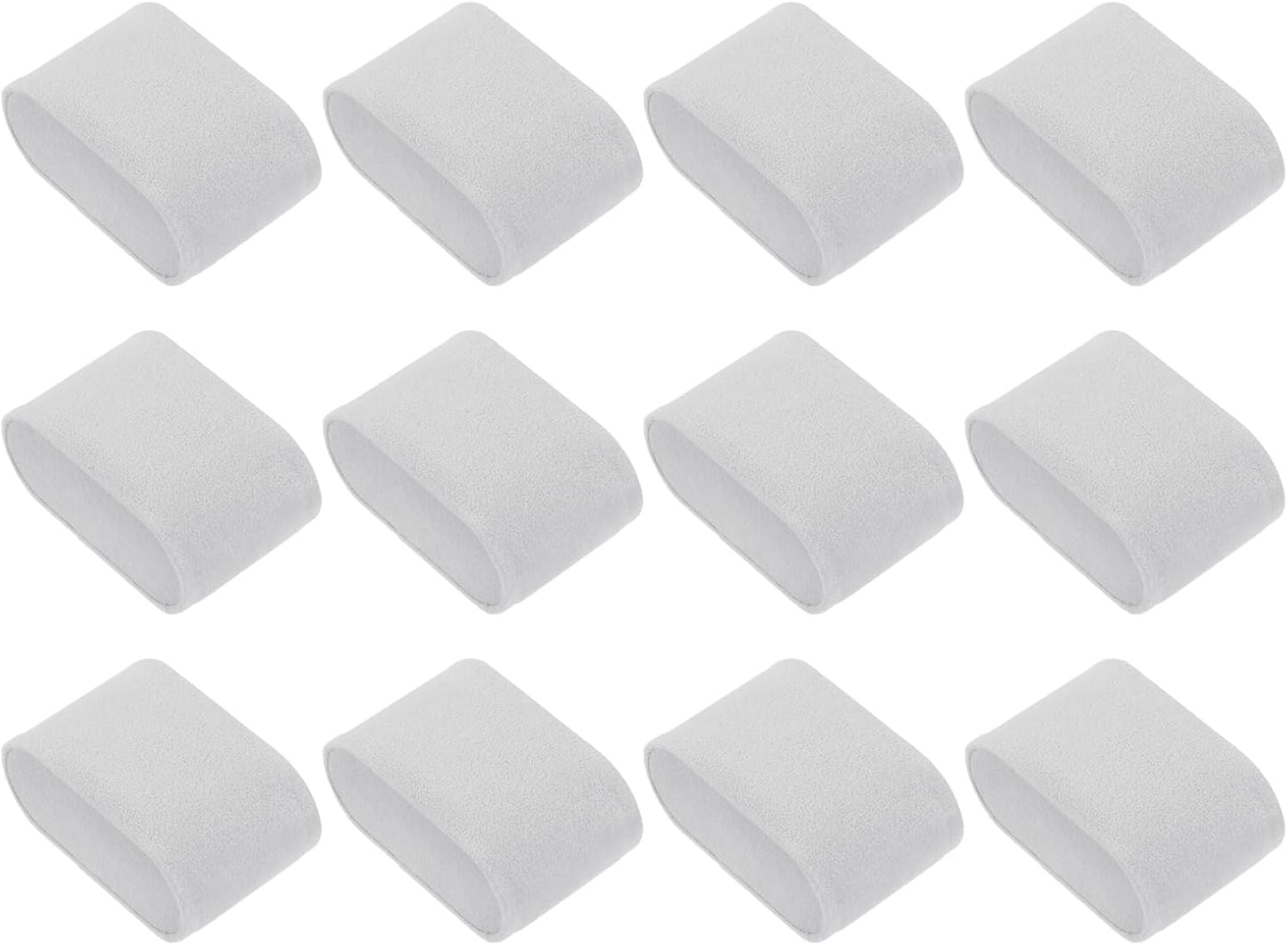 12 Pcs Watch Display Pillow, 2.8x1.7x1.2 Inch Flannelette Bracelet Pillows, Display Storage Cushion for Watch Bangle Jewelry, Grey