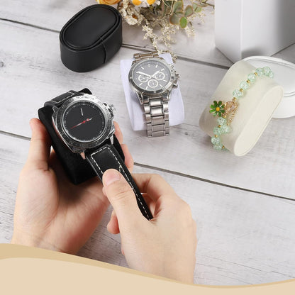 12 Pcs Watch Display Pillow, 2.8x1.7x1.2 Inch Flannelette Bracelet Pillows, Display Storage Cushion for Watch Bangle Jewelry, Grey