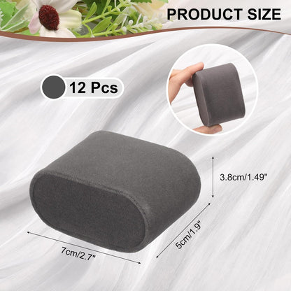 12pcs Bracelet Watch Pillow Velvet Jewelry Display Pillows Cushion Pad Watch Storage Pillow for Watch Box Grey