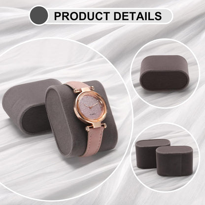 12pcs Bracelet Watch Pillow Velvet Jewelry Display Pillows Cushion Pad Watch Storage Pillow for Watch Box Grey