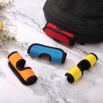 6 Pcs Luggage Handle Wrap, Hollow Neoprene Handbag Grip Cover Protector Luggage Identifiers Suitcase Handle Wraps for Luggage Suitcase Travel Bags, Yellow