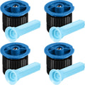 4 Pcs 10 VAN Variable Arc Nozzle Replacement Sprinkler Head Adjustable 360 Degree Rotating Irrigation Pop up Sprinkler Head Compatible with Rainbird, Hunter, Orbit for Garden Lawn