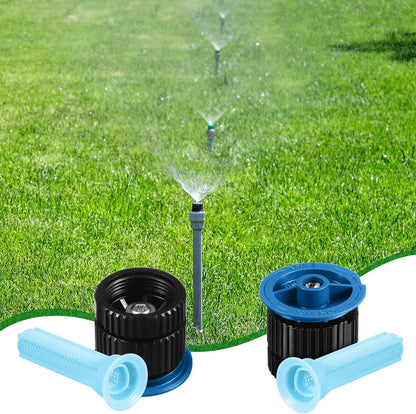 4 Pcs 10 VAN Variable Arc Nozzle Replacement Sprinkler Head Adjustable 360 Degree Rotating Irrigation Pop up Sprinkler Head Compatible with Rainbird, Hunter, Orbit for Garden Lawn