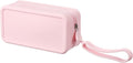Silicone Makeup Bag, 7 Inch Square Cosmetic Bag Waterproof Makeup Pouch Travel Toiletry Organizers for Women (Large, Pink)