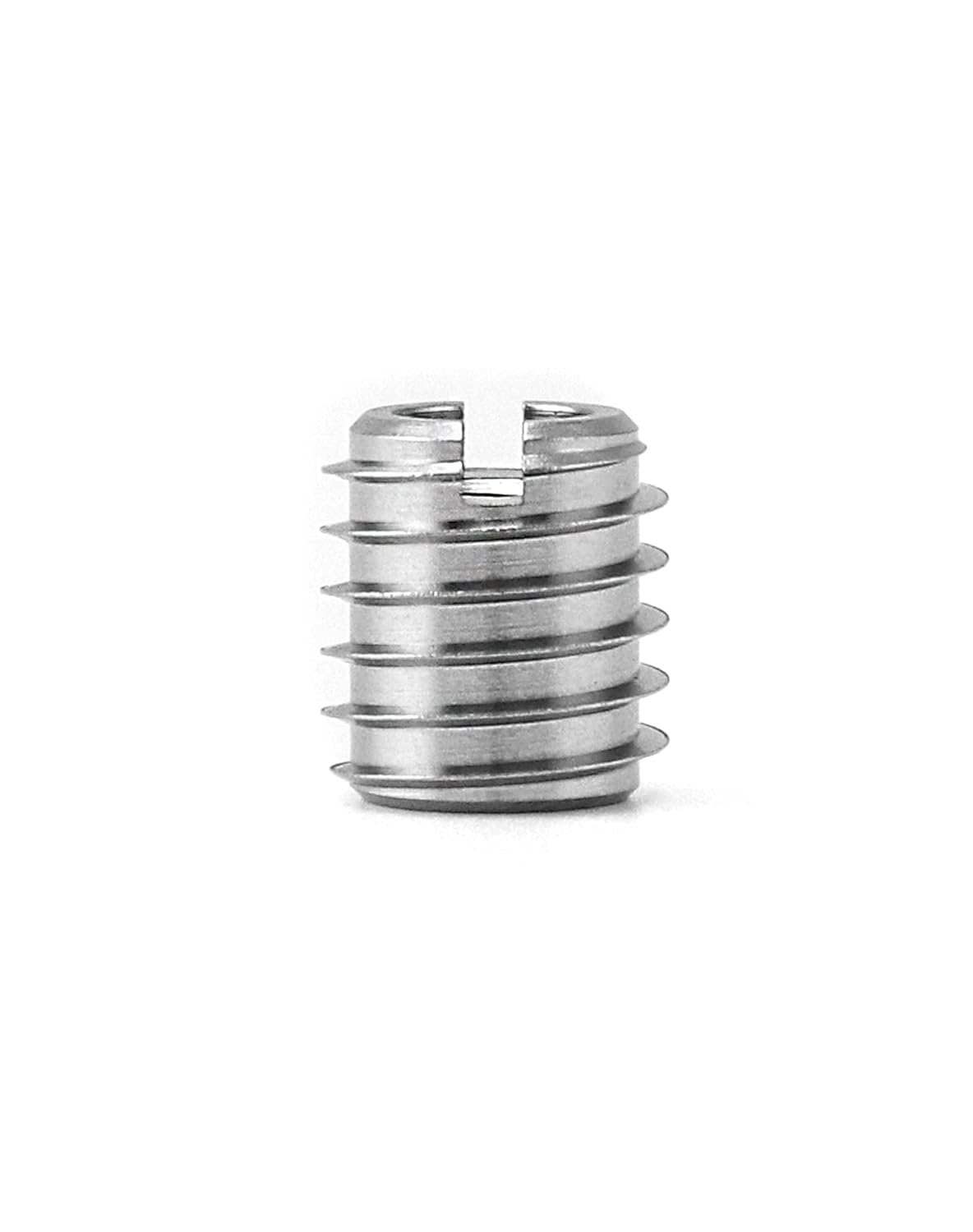 Stainless Steel Threaded Insert for Hard-Wood, 1/4-20 Internal Threads 20 Pack 5/8" Long Nut Inserts for Hardwoods, Softwoods, Plywood and Composites