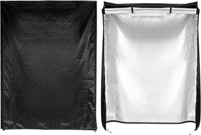 Storage Shelving Unit Cover, Wire Rack Cover for Shelf 48"x18"x72", 210D Oxford Cloth, Keeps Rack Clean, for Home, Office, Storage, Garage, Black Main Image
