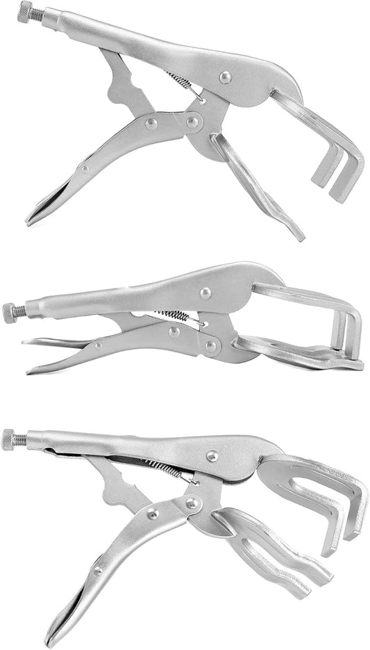 9" Locking Pliers, 4 Pack Metal Welding Clamp, Quick-lock Release for Easy Removal