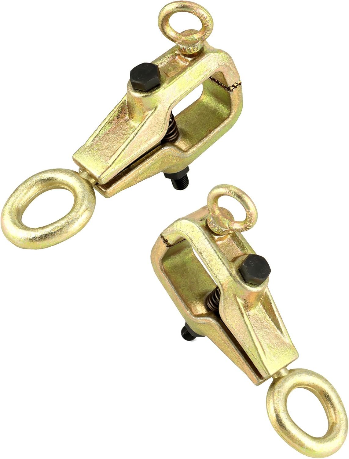 Auto Body Repair Pull Clamp, 5 Ton Top and Straight 2 Way Auto Body Clamps, Self Tightening Frame Pull Clamp for Automotive Car Vehicle Body Repair