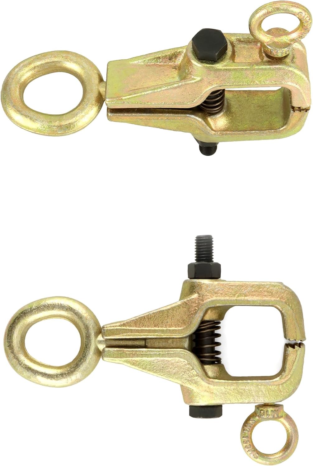 Auto Body Repair Pull Clamp, 5 Ton Top and Straight 2 Way Auto Body Clamps, Self Tightening Frame Pull Clamp for Automotive Car Vehicle Body Repair