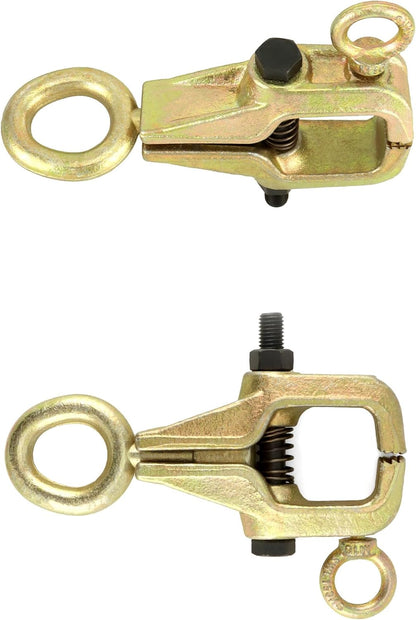 Auto Body Repair Pull Clamp, 5 Ton Top and Straight 2 Way Auto Body Clamps, Self Tightening Frame Pull Clamp for Automotive Car Vehicle Body Repair