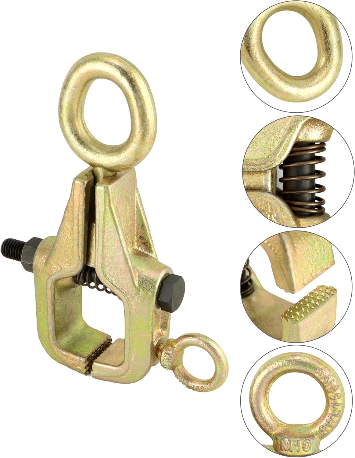 Auto Body Repair Pull Clamp, 5 Ton Top and Straight 2 Way Auto Body Clamps, Self Tightening Frame Pull Clamp for Automotive Car Vehicle Body Repair