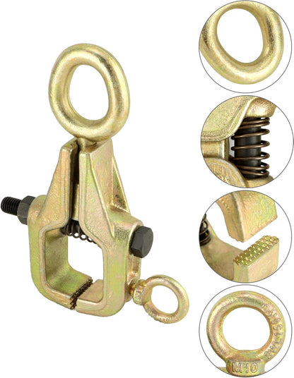 Auto Body Repair Pull Clamp, 5 Ton Top and Straight 2 Way Auto Body Clamps, Self Tightening Frame Pull Clamp for Automotive Car Vehicle Body Repair