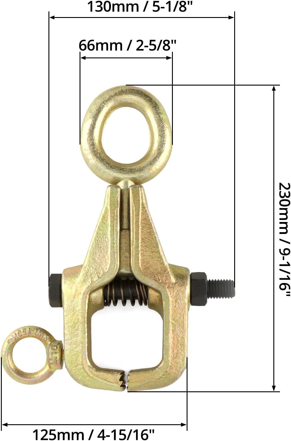 Auto Body Repair Pull Clamp, 5 Ton Top and Straight 2 Way Auto Body Clamps, Self Tightening Frame Pull Clamp for Automotive Car Vehicle Body Repair