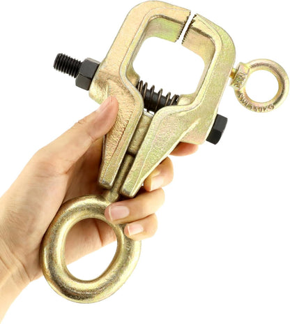 Auto Body Repair Pull Clamp, 5 Ton Top and Straight 2 Way Auto Body Clamps, Self Tightening Frame Pull Clamp for Automotive Car Vehicle Body Repair