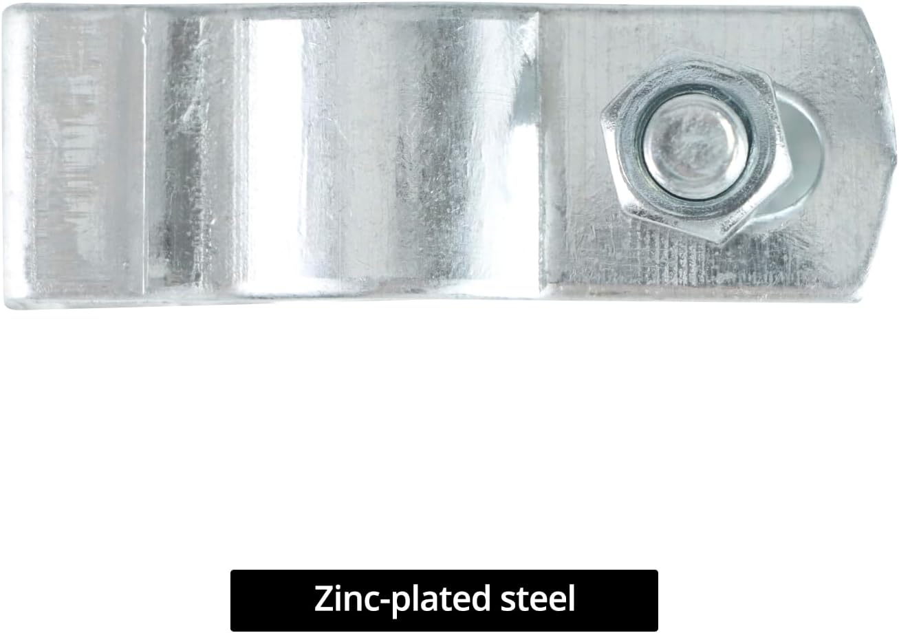 Conduit Hanger with Bolt Features, 1/2 Inch Zinc-Plated Steel, Pack of 50 - Insulated Supports or Threaded Rods for EMT, Rigid Conduits