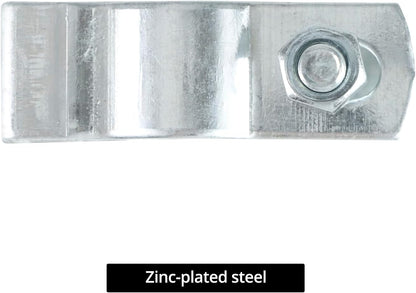 Conduit Hanger with Bolt Features, 1/2 Inch Zinc-Plated Steel, Pack of 50 - Insulated Supports or Threaded Rods for EMT, Rigid Conduits