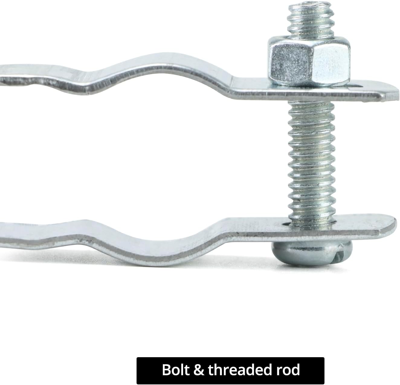 Conduit Hanger with Bolt Features, 1/2 Inch Zinc-Plated Steel, Pack of 50 - Insulated Supports or Threaded Rods for EMT, Rigid Conduits