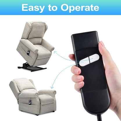 Recliner Remote Lift Chair Remote Replacement 2 Button (Up/Down) 5-Pin Hand Controller for Lazyboy, Golden Limoss OKIN