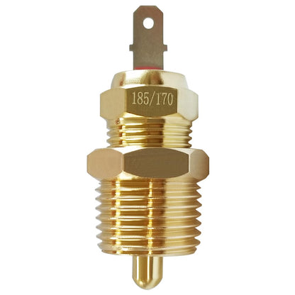 185 to 175 Degree Fan Thermostat Temperature Switch, Electric Engine Cooling Fan Thermostat Temperature Sensor Switch, 3/8" NPT Pipe Thread, Fit for 10" 12" 14" 16" Fan