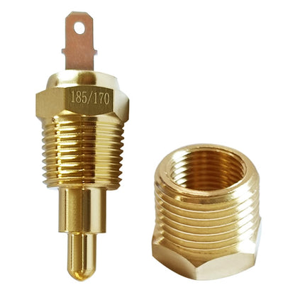 185 to 175 Degree Fan Thermostat Temperature Switch, Electric Engine Cooling Fan Thermostat Temperature Sensor Switch, 3/8" NPT Pipe Thread, Fit for 10" 12" 14" 16" Fan