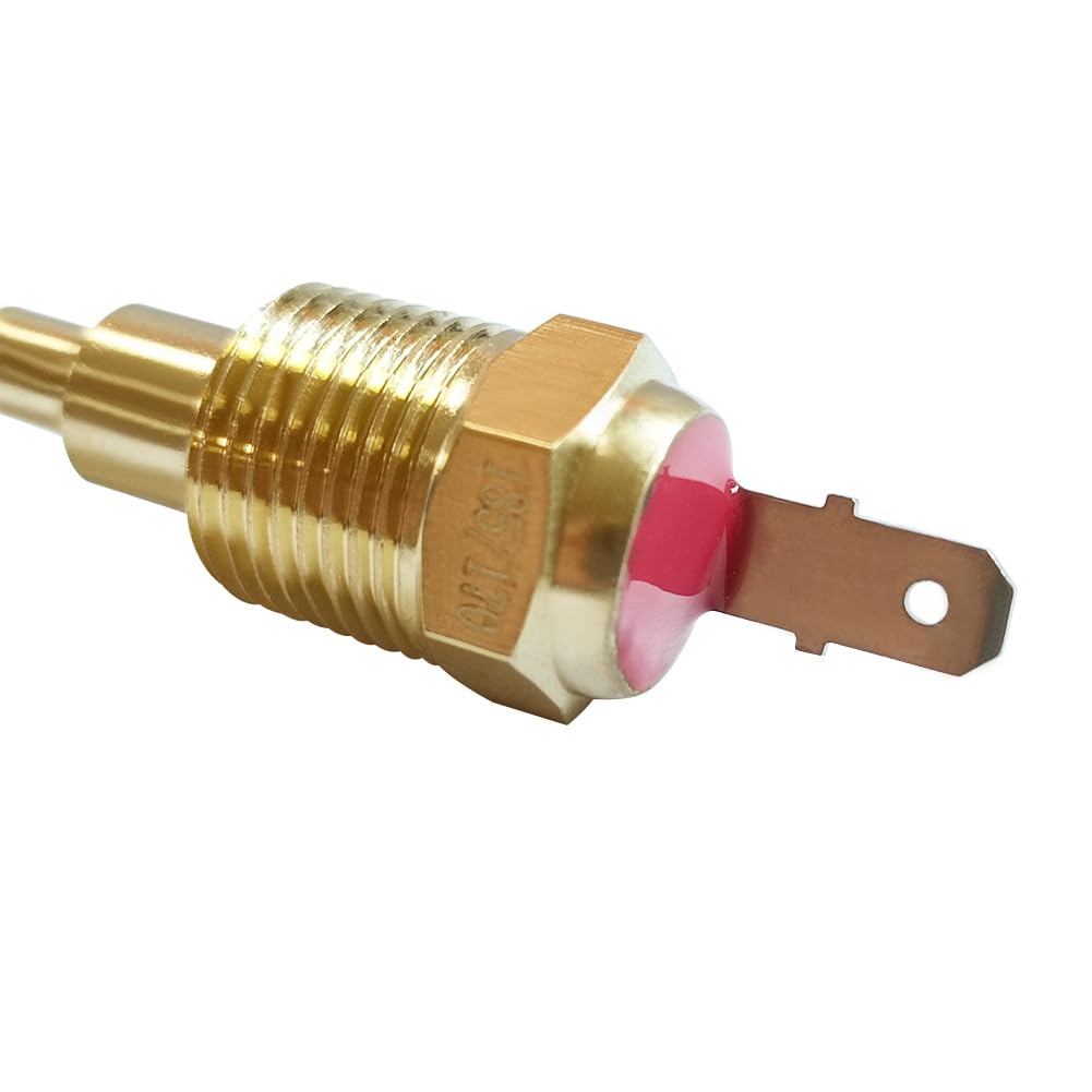 185 to 175 Degree Fan Thermostat Temperature Switch, Electric Engine Cooling Fan Thermostat Temperature Sensor Switch, 3/8" NPT Pipe Thread, Fit for 10" 12" 14" 16" Fan
