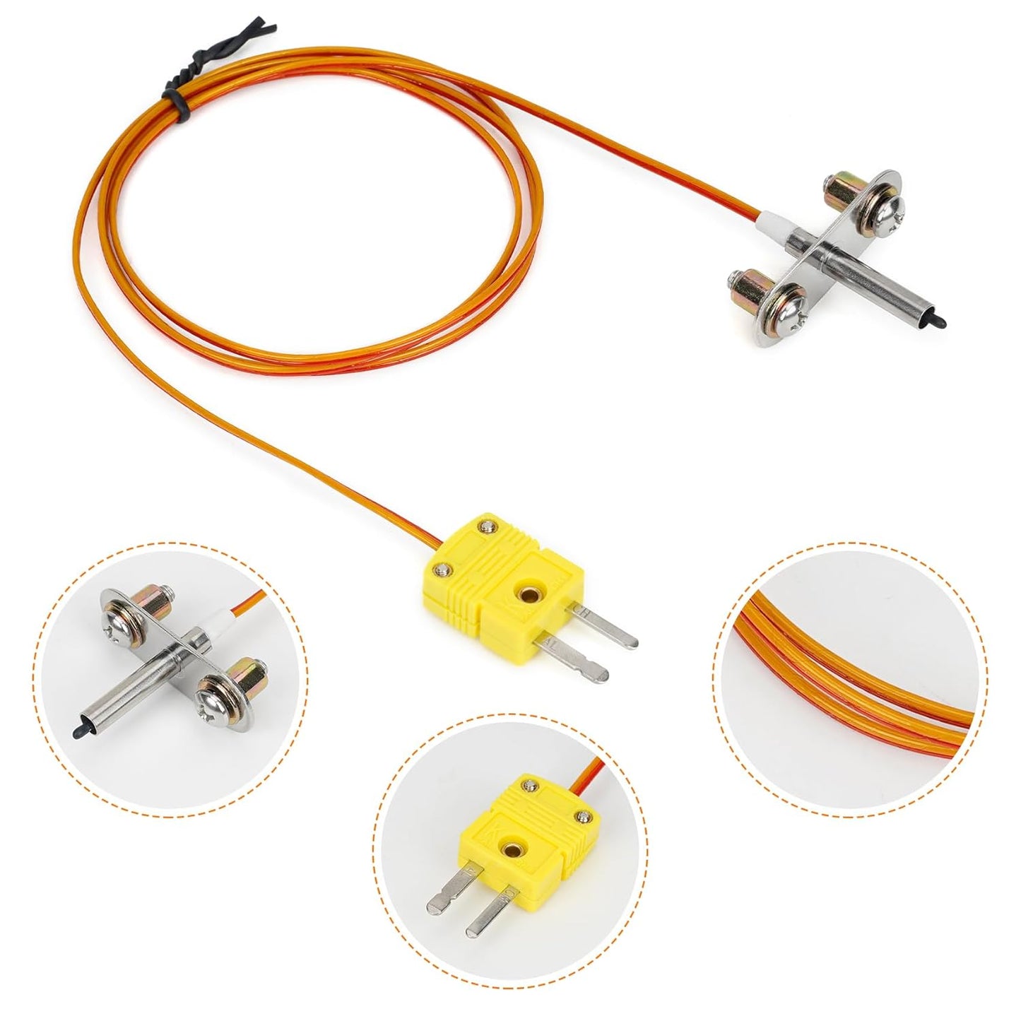 RTD Probe Replacement for Traeger Ironwood 650/885, Pro Series 575/780, Upgraded Thermocouple Probe Kit for #KIT0422