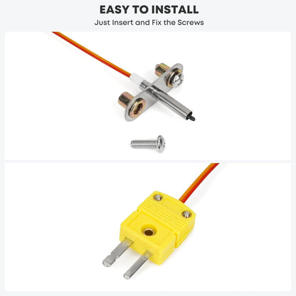 RTD Probe Replacement for Traeger Ironwood 650/885, Pro Series 575/780, Upgraded Thermocouple Probe Kit for #KIT0422