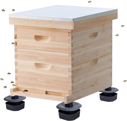 3 Sets/12Pcs Beehive Stands- Sturdy Beehive Feet Stands- Beehive Base Beekeeping Hive Support Tools for Outdoor Garden Beekeeper Workshop