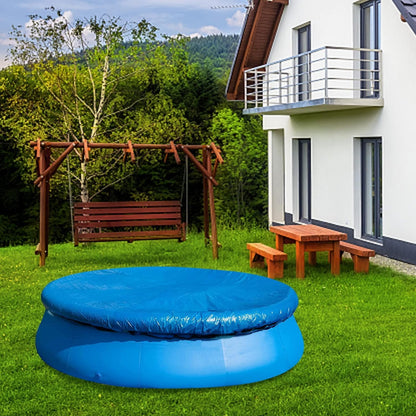 10 Ft Dust Pool Cover Protector-Solar Cover for Round Frame Pools-Pool Cover for Round Inflatable-Pool Cover Protector Heat Retaining Blanket