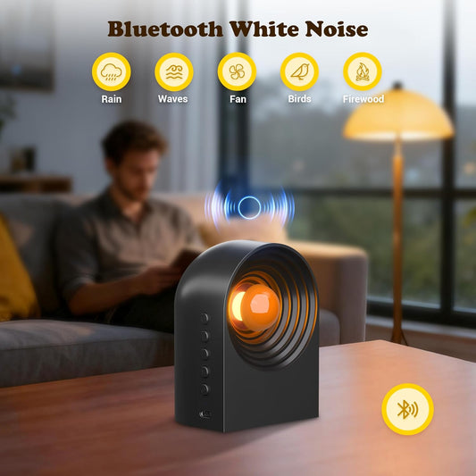 Cute Capybara Night Light and White Noise Sound Machine with Bluetooth Functionality for Bedroom Living Room Squishy Capybara Stuff Boys Girls Gifts(Black)