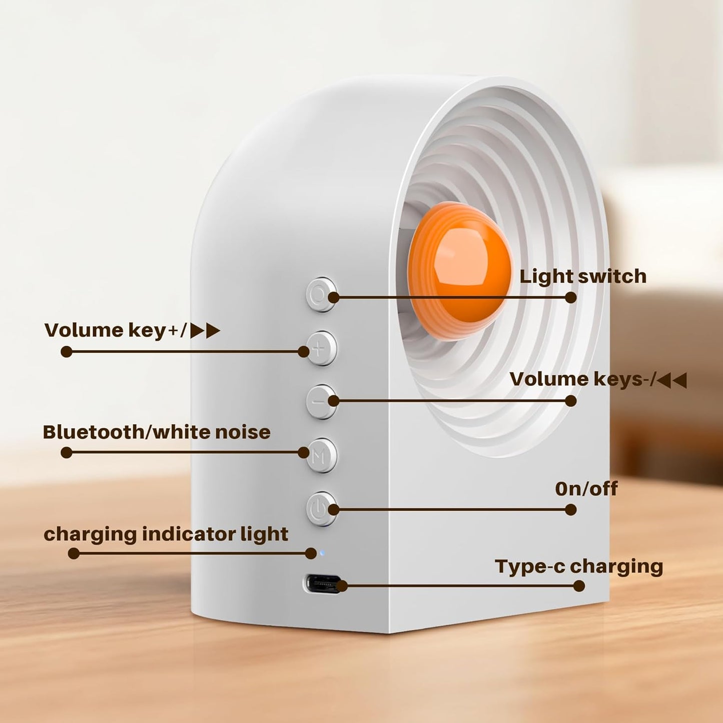 Cute Capybara Night Light and White Noise Sound Machine with Bluetooth Functionality for Bedroom Living Room Squishy Capybara Stuff Boys Girls Gifts