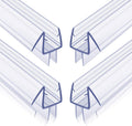 4-Pack Frameless Shower Door Bottom Seal for 3/8 Inch Thick Glass Doors – Stop Shower Leaks and Create a Water Barrier (3/8” x 39”)