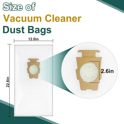 15 Pack Vacuum Cleaner Dust Bag Replacement for Kirby Part 205811 204814 204811 Compatible with Kirby All Generation & Sentria Vacuum Models by
