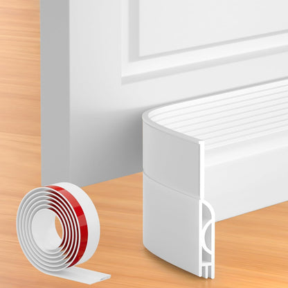 39 Inch Door Draft Stopper 2 Pack White & Black.