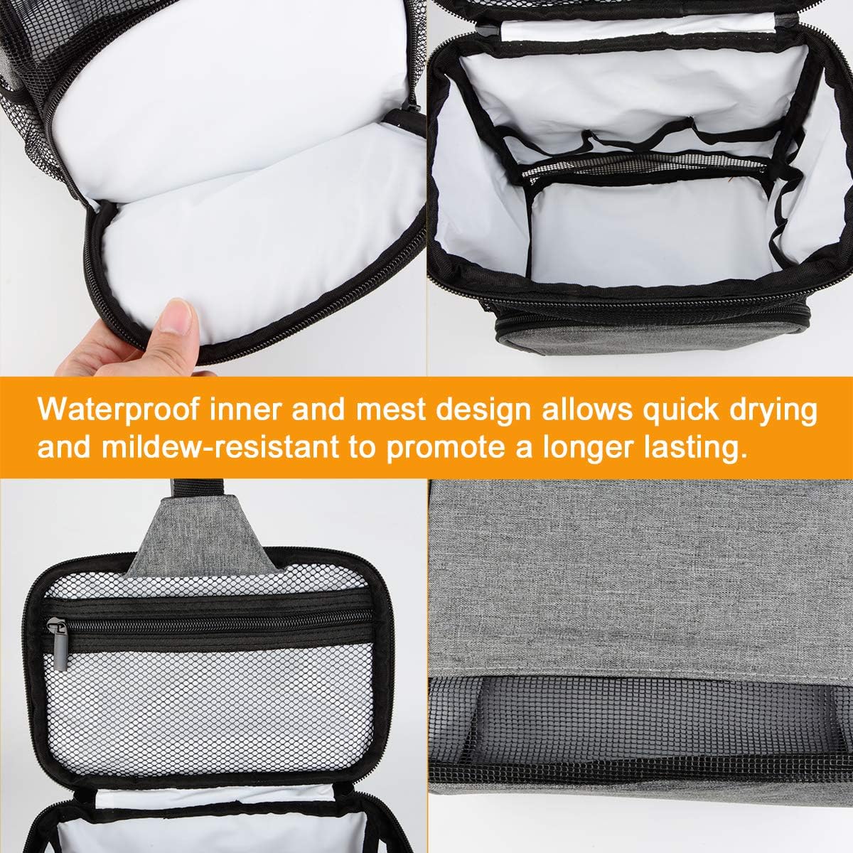 Mesh Shower Caddy Tote Bag, Portable Toiletry Bag Bath Organizer for College Dorms, Gym, Camp, Women and Men