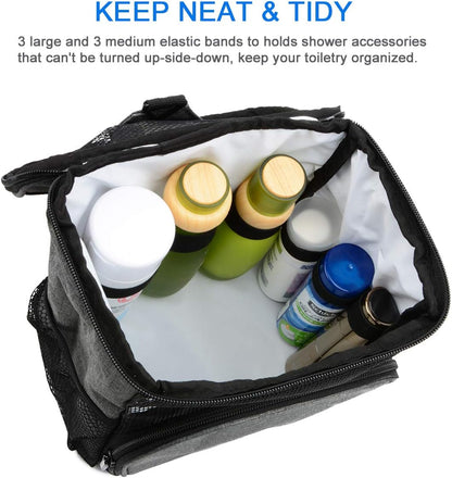 Mesh Shower Caddy Tote Bag, Portable Toiletry Bag Bath Organizer for College Dorms, Gym, Camp, Women and Men