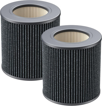 Air Mini Replacement Filter Compatible with Molekule Air Mini and Air Mini+ Air Purifiers,3-in-1 HEPA and Activated Carbon Filter for Home, Dust, Smoke & VOCs, 2-Pack